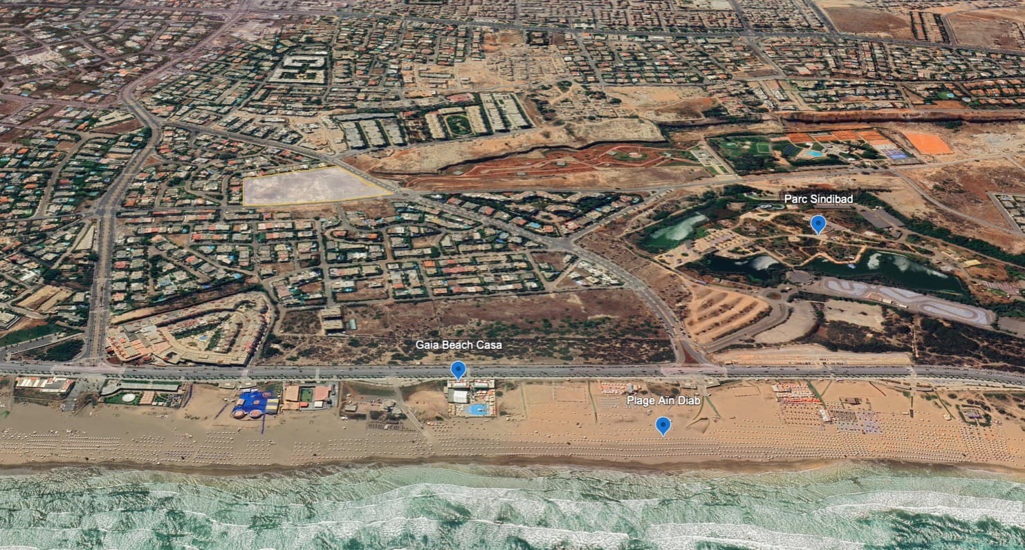 Ain Diab Beachfront — land context 1